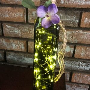 Handcrafted Bottle Decor with Fairy Lights
